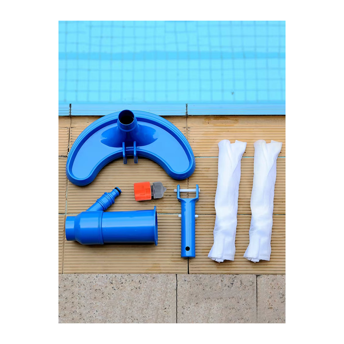 Professioneller Pool-Staubsauger mit Bürste als Mehrzweck-Werkzeugset für Schwimmbäder und Spas - Bild 4