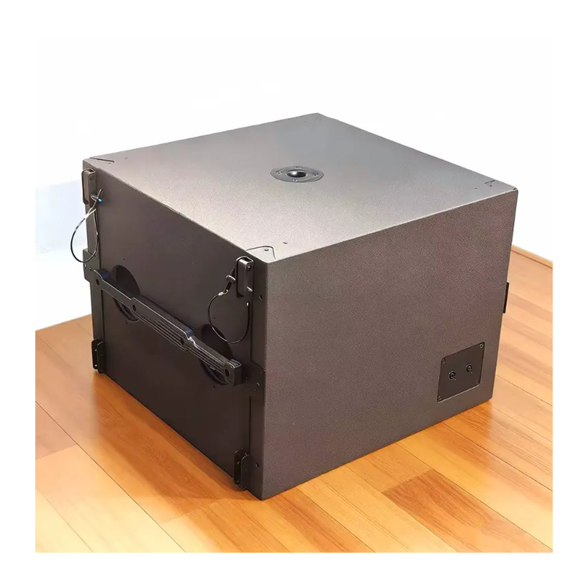 Prohsaudio SB118 Einzelner 18-Zoll-Subwoofer-Lautsprecherkasten in Schwarz und Braun zur Verwendung mit Kr08 Line Array ohne Lautsprecherkomponenten - Bild 2