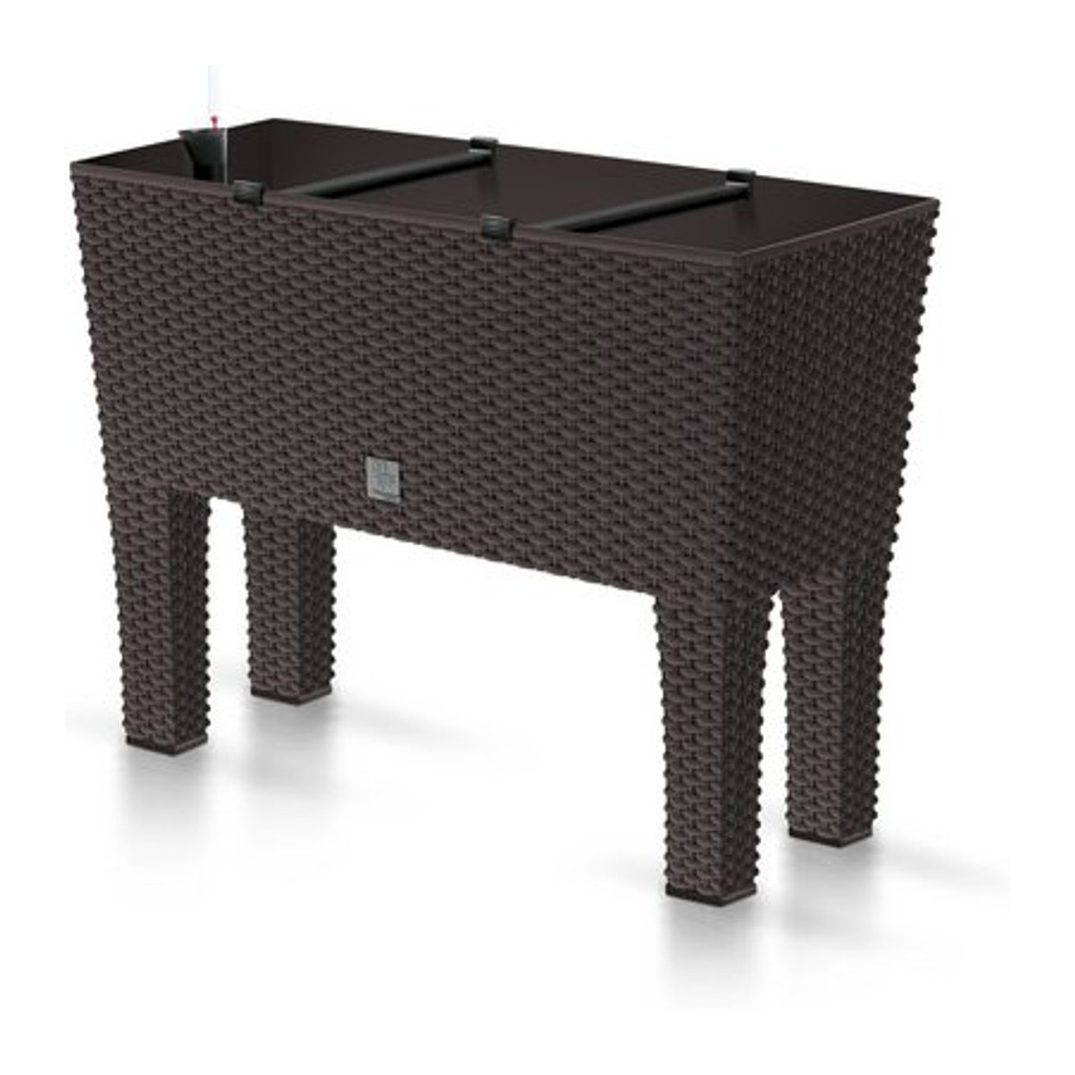 PROSPERPLAST Pflanzkasten Rato in braun, rechteckig und modern, B 80 cm, H 62 cm, T 33 cm - Bild 1