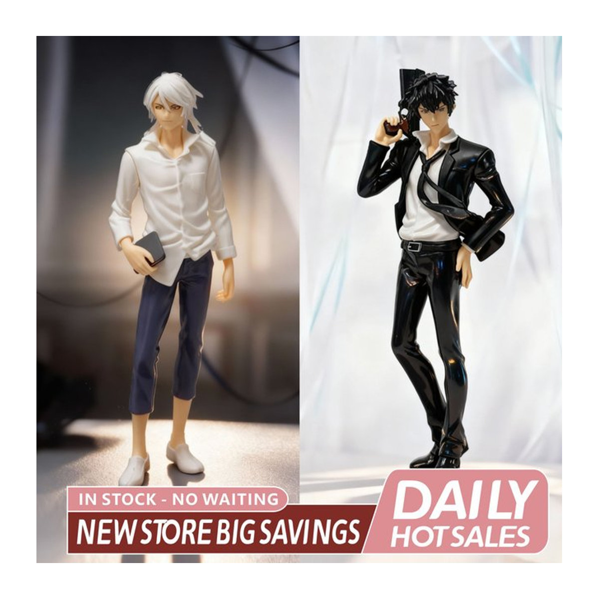Psycho-Pass Actionfigur Kougami Shin'ya und Makishima Shogo aus Kunststoff, mehrfarbig - Bild 1