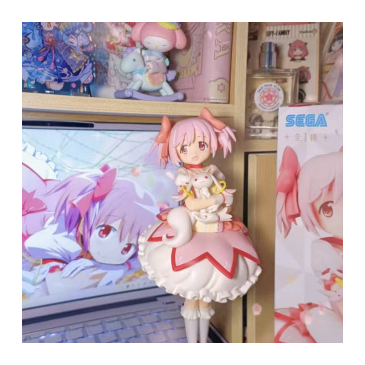 Puella Magi Madoka Magica Kaname Madoka Anime Actionfigur aus Kunststoff, Rosa, Höhe: 18 cm - Bild 1