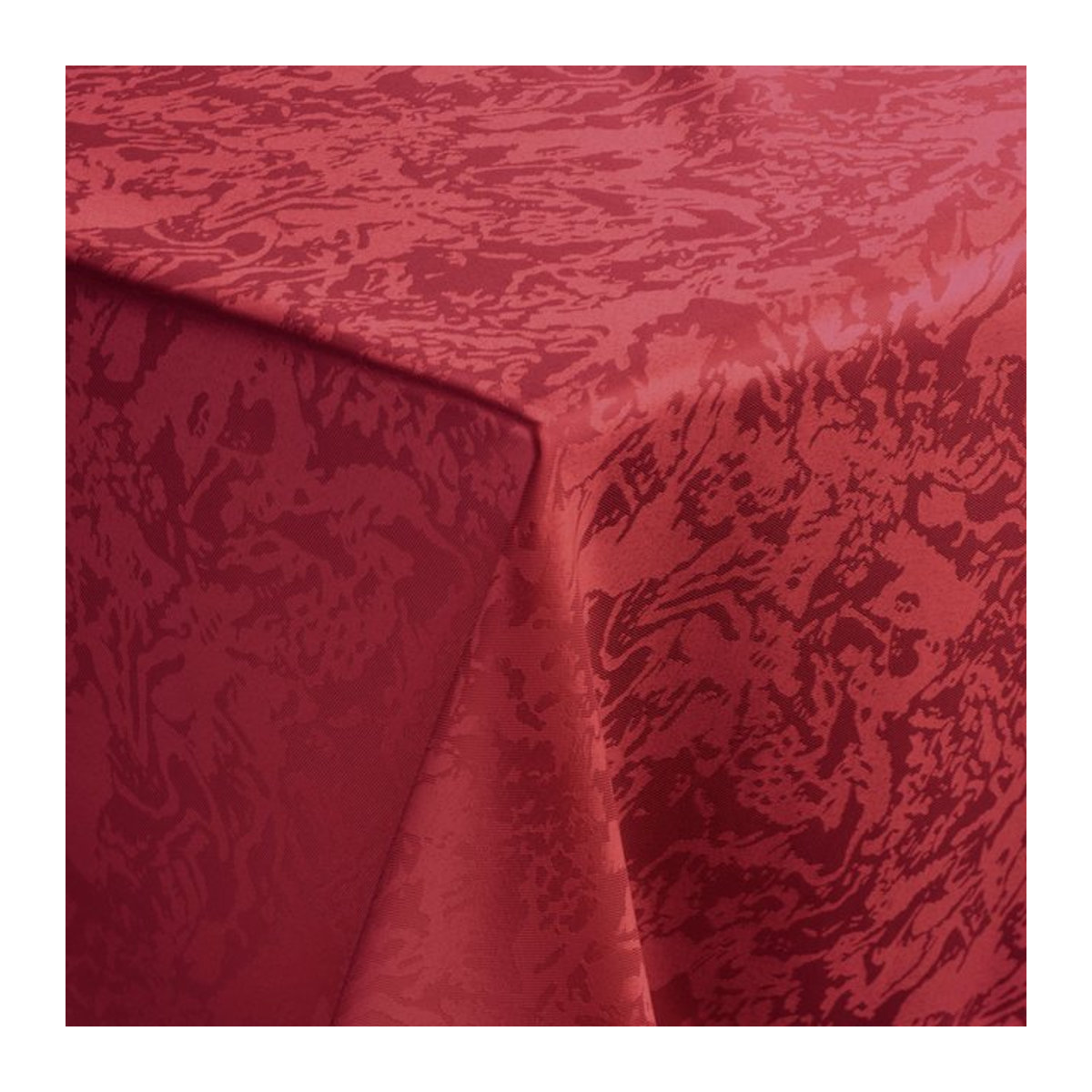PULSIVA Tischdecke Marmor Design in Burgund, quadratisch, B/L: 160 x 160 cm - Bild 1