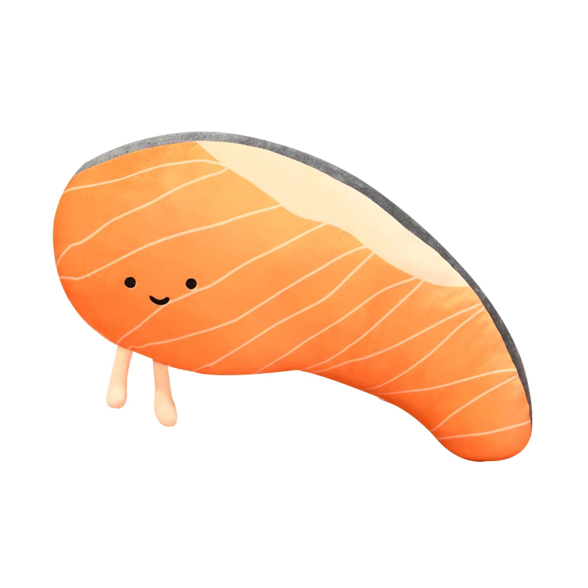 PUNIDAMAN Lachs Filet Plüsch Kissen Simulation Lachs Puppe Orange Weiches Kawaii Kissen für Sofa und Bett - Bild 6