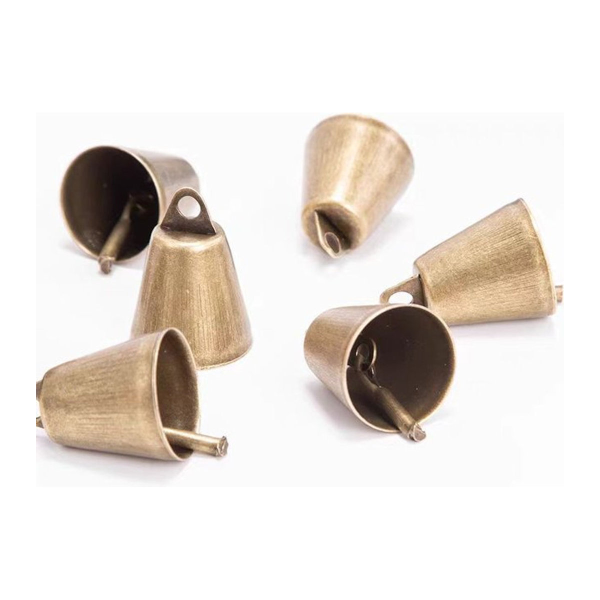 Pure Home Kupferglocke als Windspiel und Dekoration in Gold und Kupfer - Bild 1
