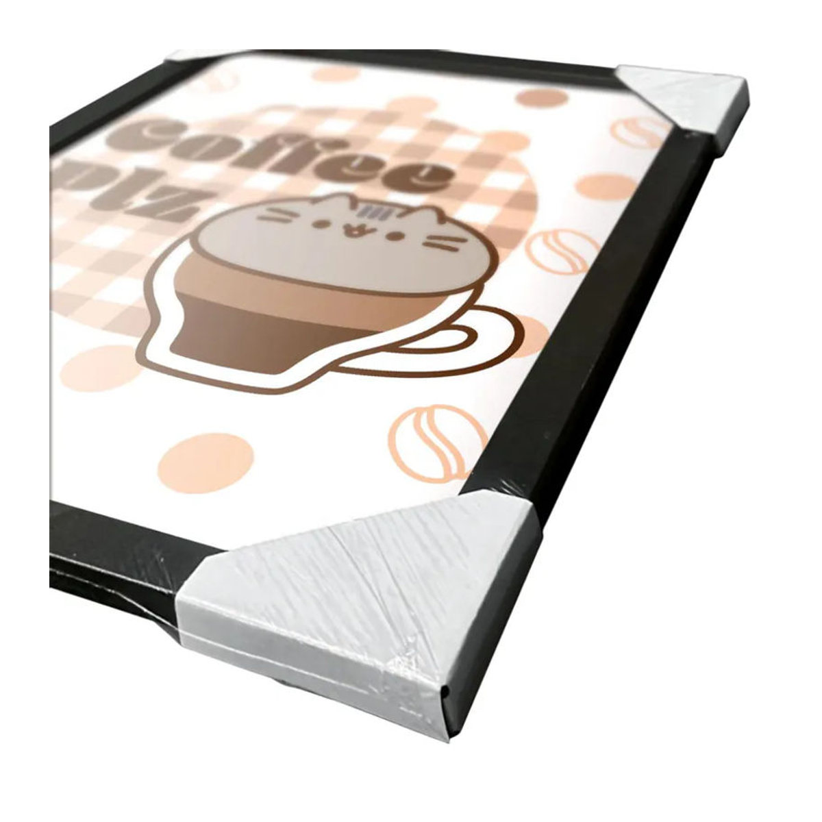 Pusheen Coffee Please gerahmtes Poster mehrfarbig B/H: 40 x 40 cm - Bild 2