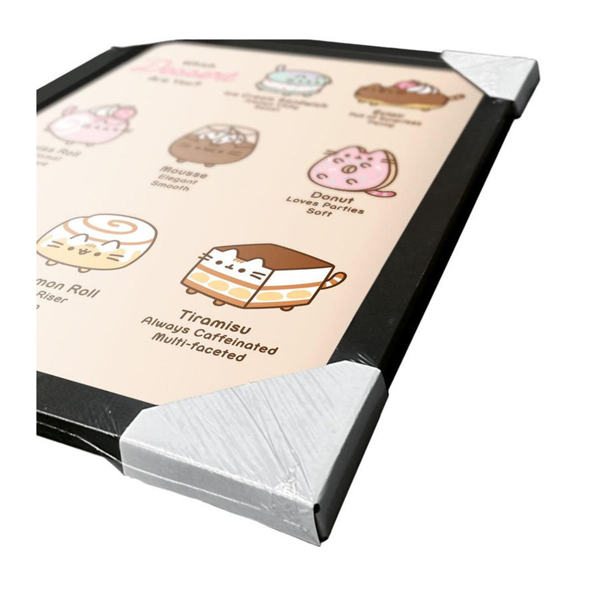 Pusheen Welches Dessert bist du? Gerahmtes Poster in Beige, Breite: 40 cm, Höhe: 40 cm - Bild 2
