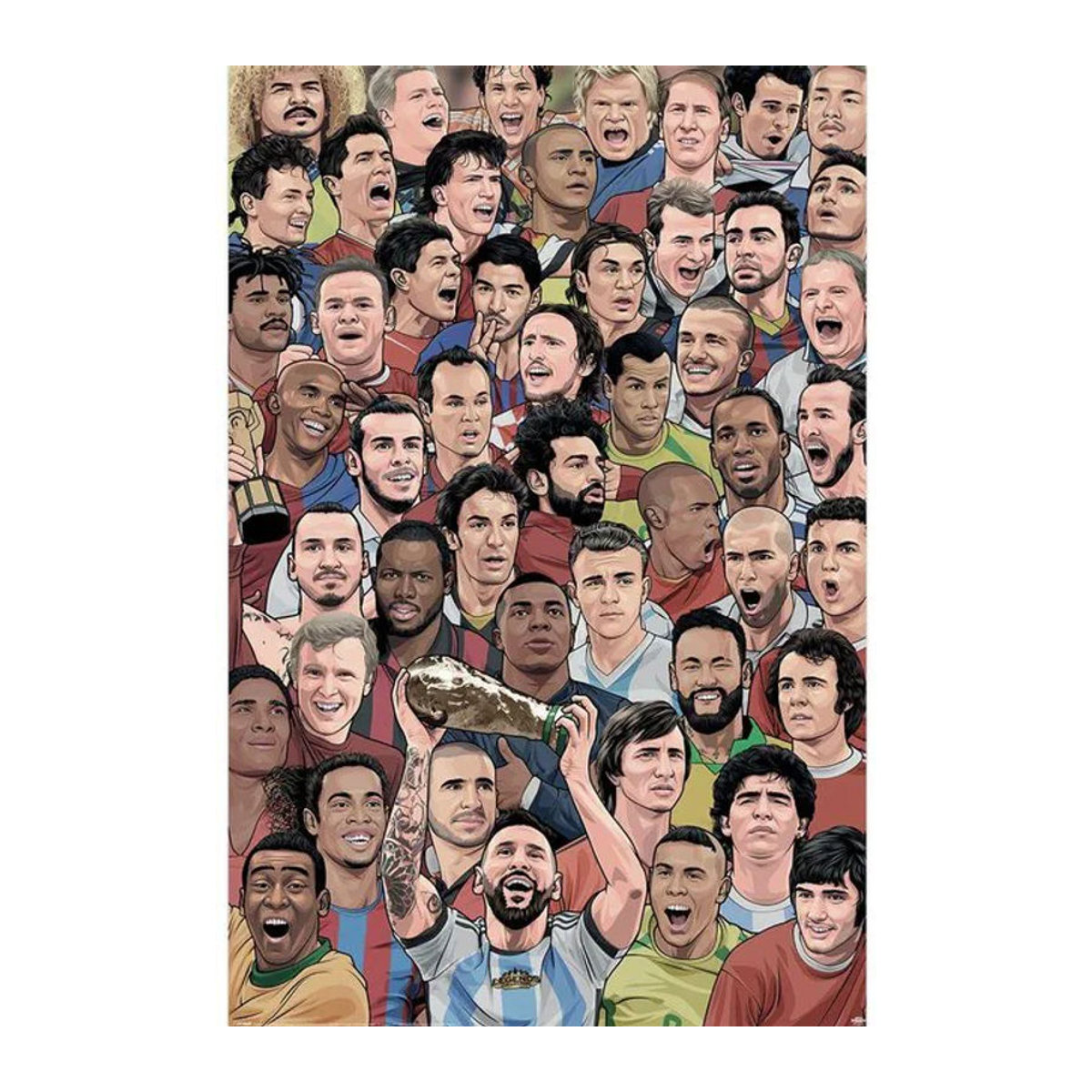 Pyramid International Legends Footballs Greatest Players Poster, mehrfarbig, Breite: 91,5 cm - Bild 1