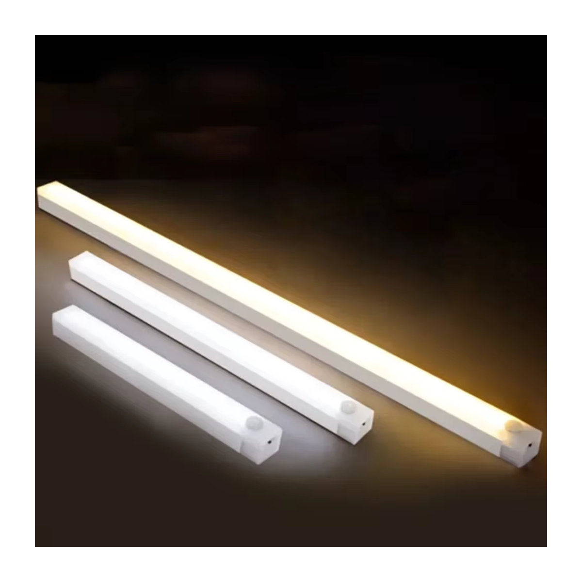 Pzsunly LED Bar Licht mit Bewegungssensor, drahtlose Möbelbeleuchtung in Weiß, Warmweiß, minimalistisches Design für Küchenschrank und Kleiderschrank - Bild 7