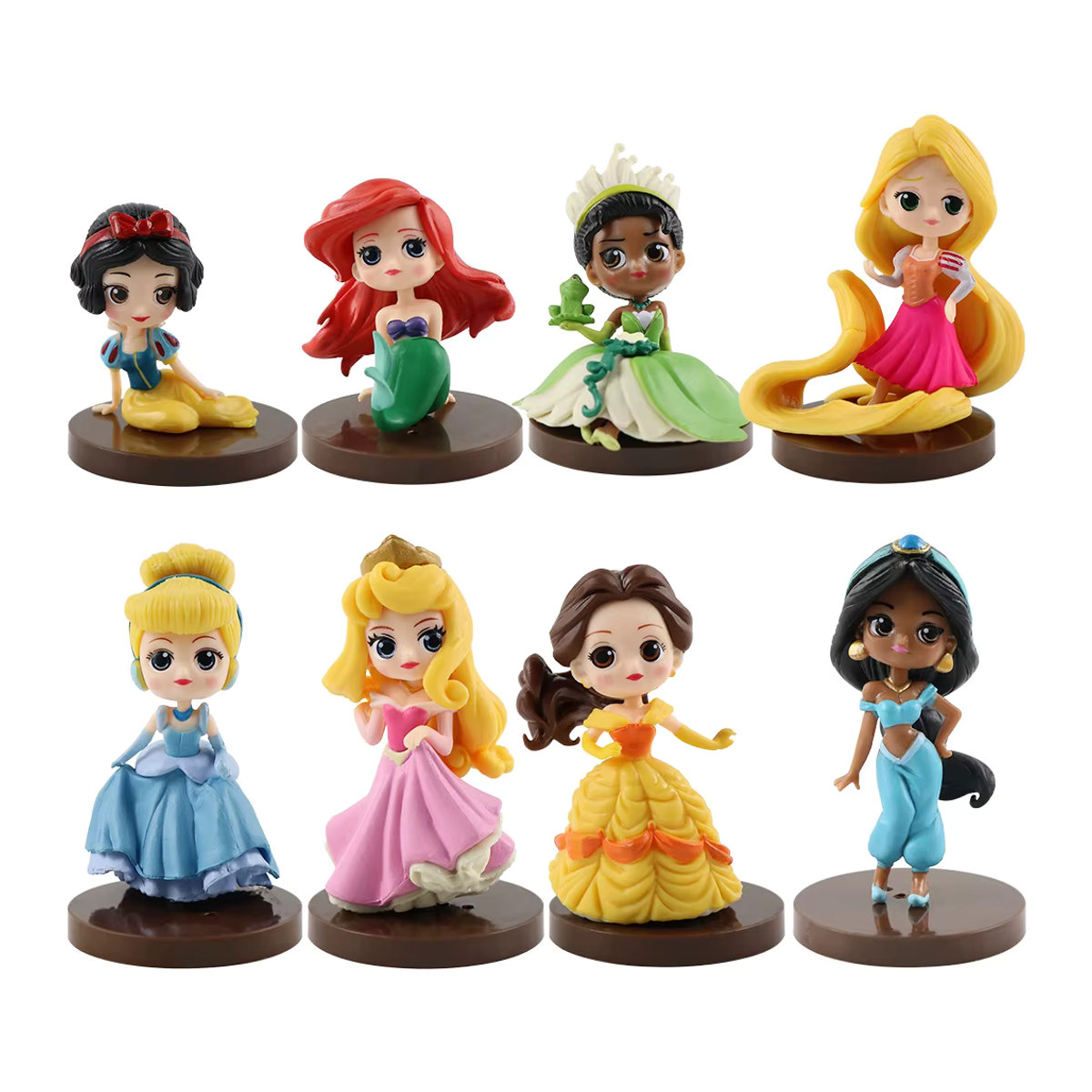 Q Posket Disney Prinzessinnen Figuren Set 8-teilig aus Kunststoff, mehrfarbig, Höhe: 5-8 cm - Bild 7