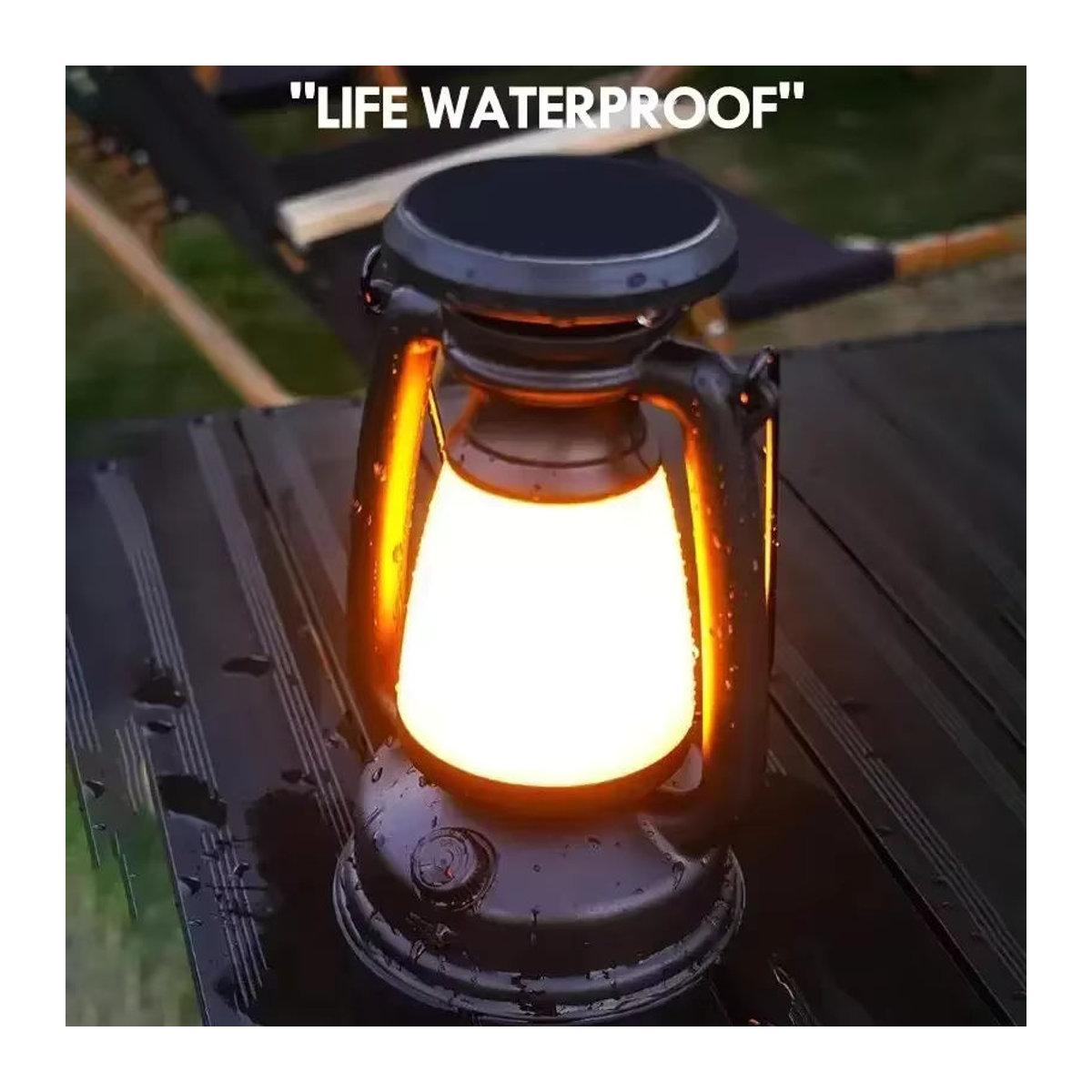 QHSPE Retro LED Schreibtischlampe Schwarz als dekorative Tischleuchte für Camping und Wohnkultur - Bild 5