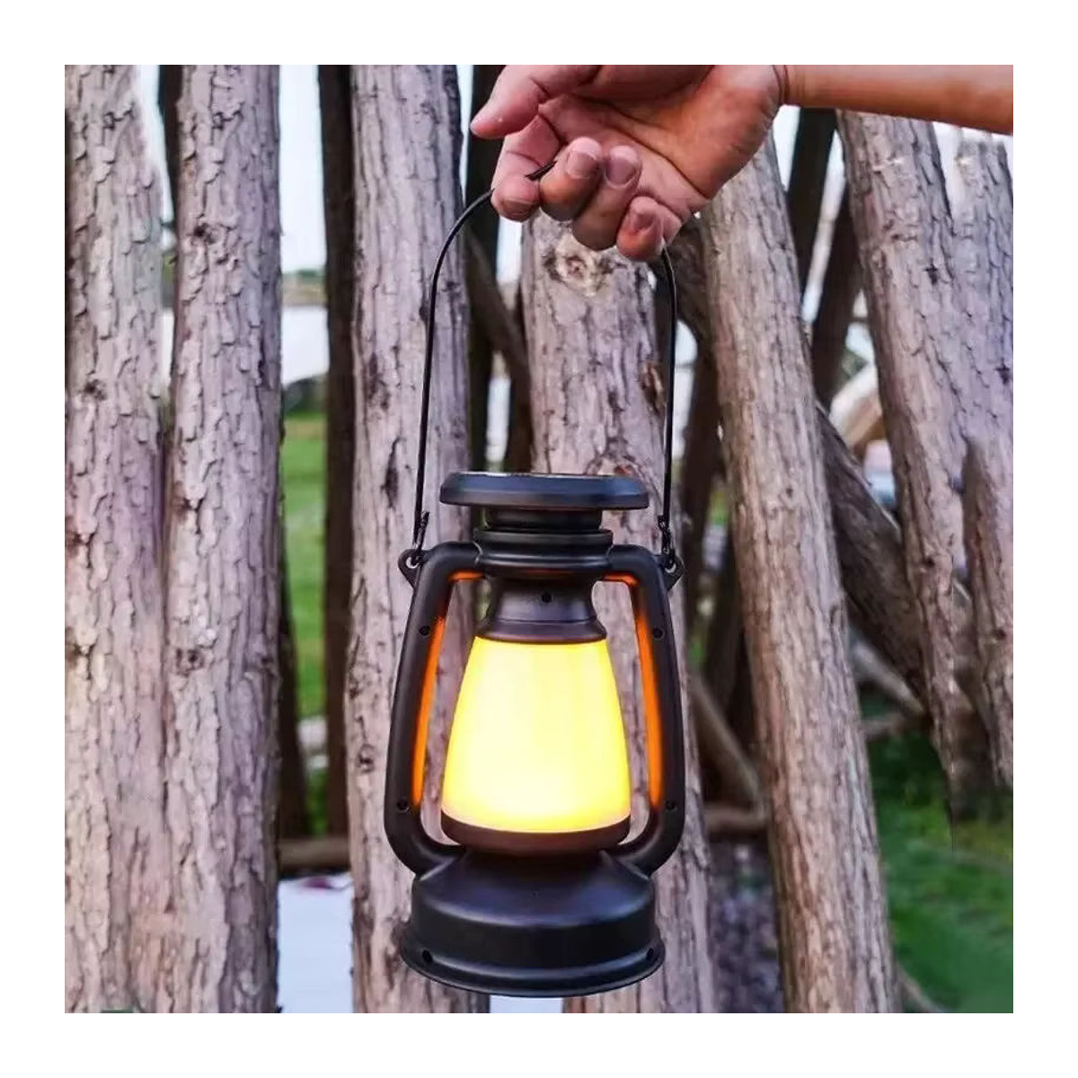 QHSPE Retro LED Schreibtischlampe Schwarz als dekorative Tischleuchte für Camping und Wohnkultur - Bild 6