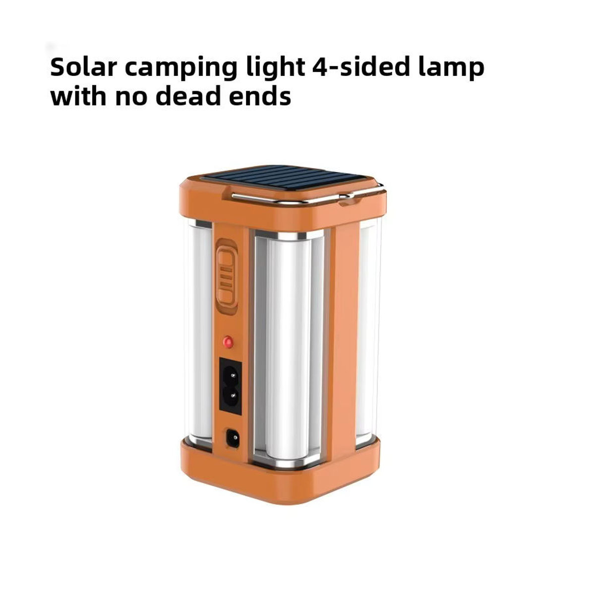 QHSPE Tragbares Solar-Campinglicht mit 4-seitiger Beleuchtung, wiederaufladbare Notleuchte für Fotos und Outdoor-Einsätze - Bild 5