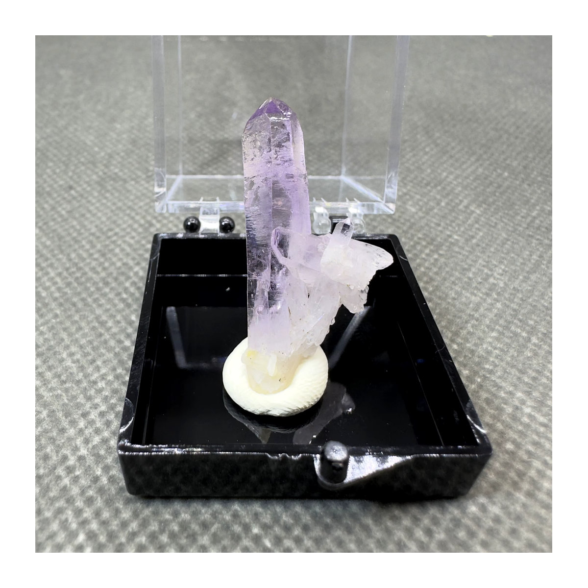 QIANCHUAN Mexikanisches Cruz-Amethyst Mineralexemplar in Lila, Größe: 3,4 cm - Bild 3