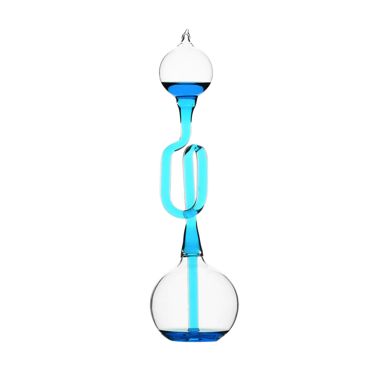 Qiilu Thermometer Spielzeug in Blau als modernes Home Ornament und Stressabbau Gadget aus Glas - Bild 6