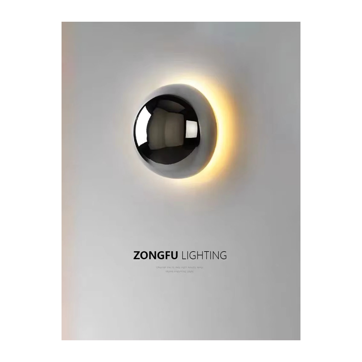QIUCI Wandleuchte in Silber, minimalistisches und modernes Design im skandinavischen Stil für Korridor und Treppe - Bild 1