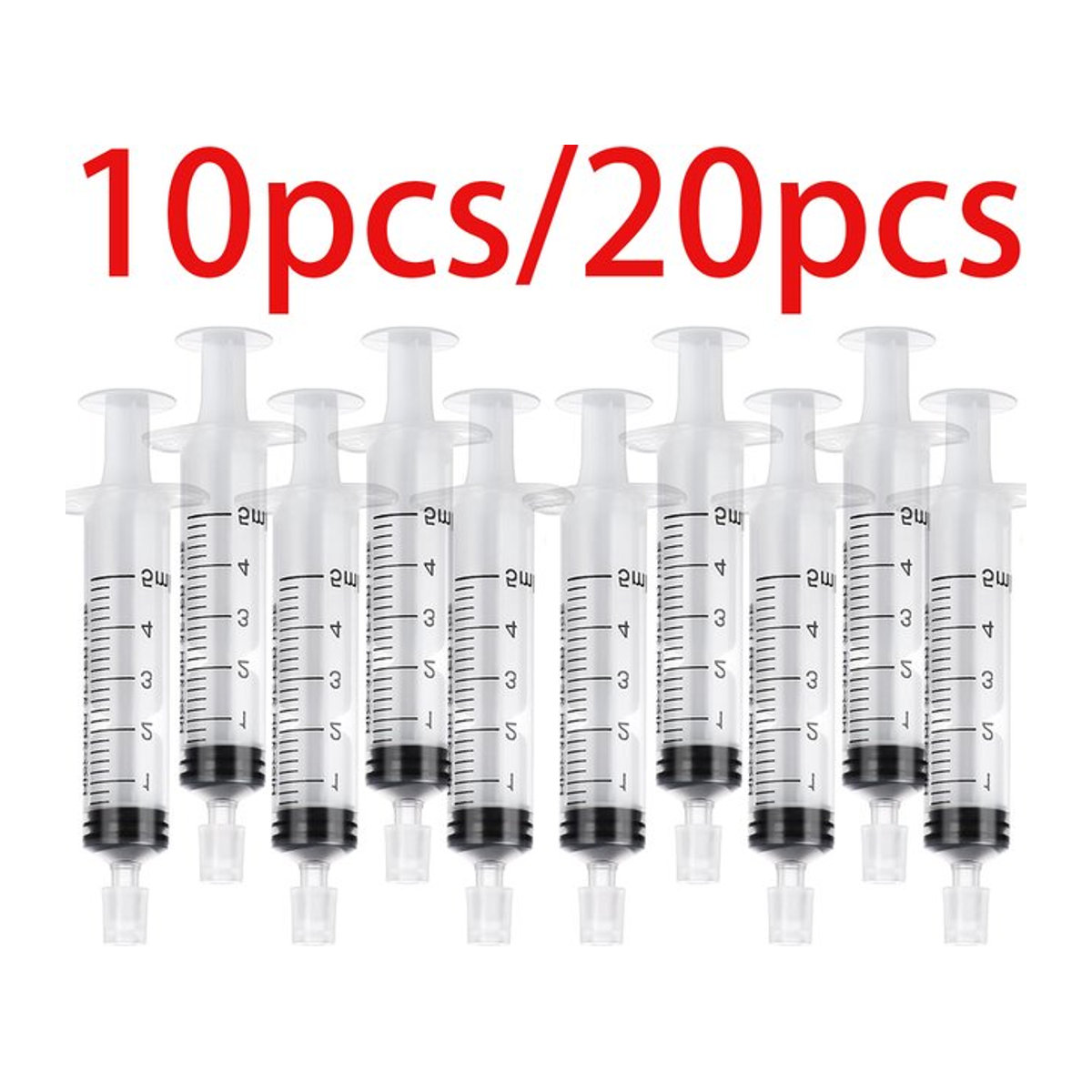 QIWU Parfümspender Spritzen aus Kunststoff für Kosmetikflaschen 5 ml 10/20 Stück - Bild 1