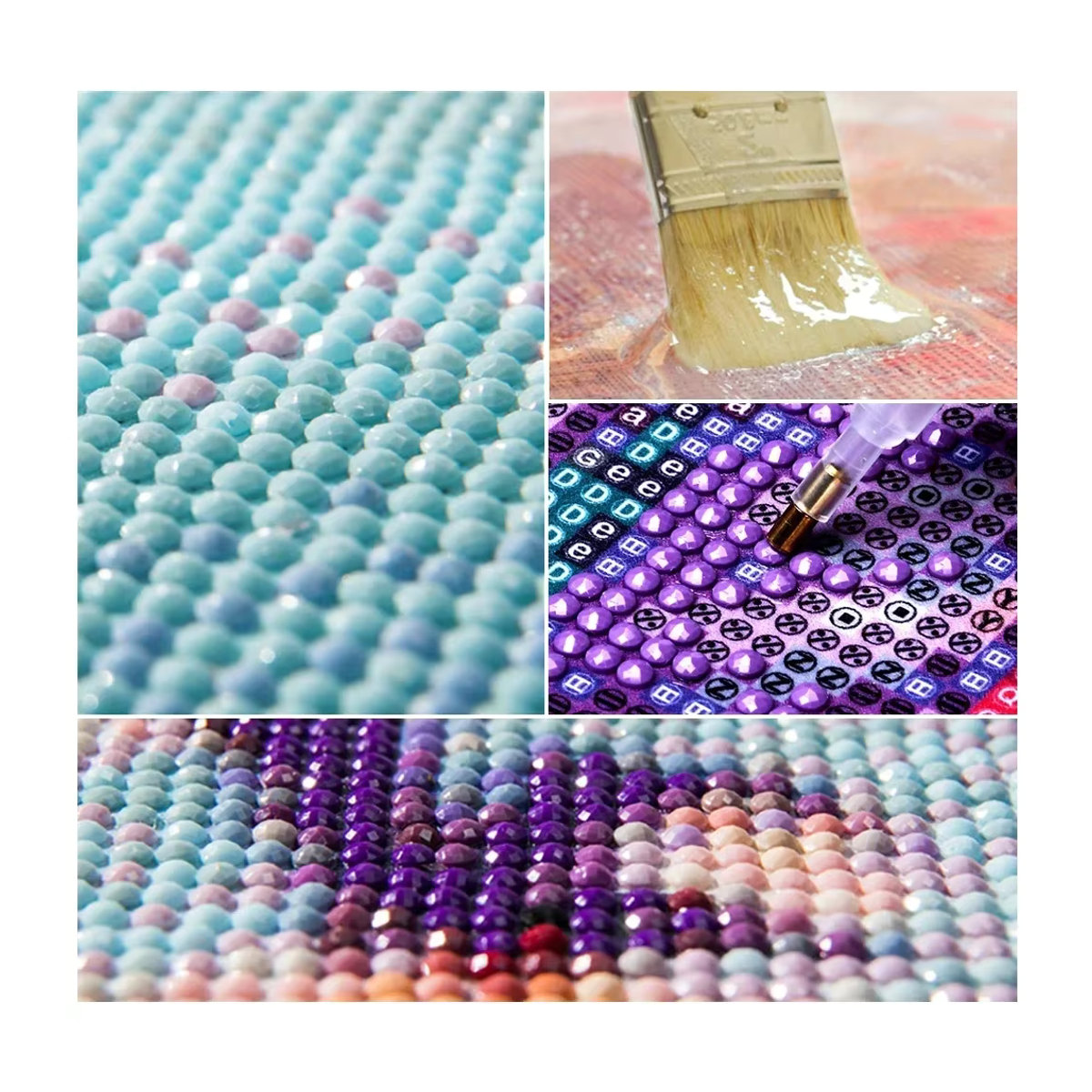 QIZITENG 5D Diamant Malerei Set Lebensmittel Motiv als DIY Mosaik Stickerei in Mehrfarbig - Bild 2