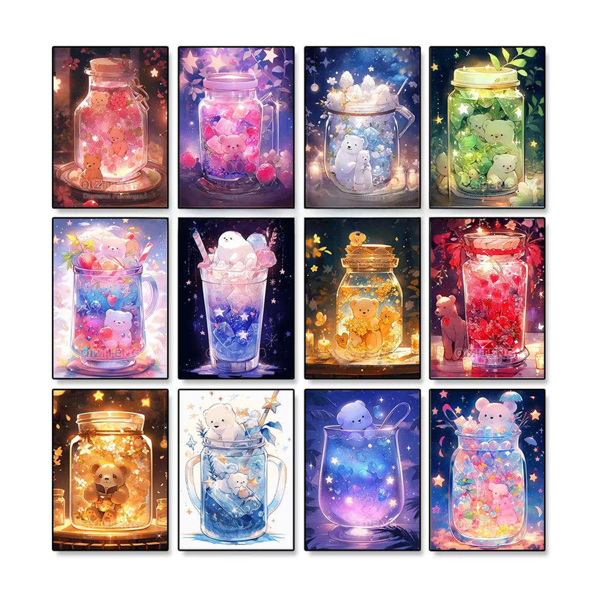 QIZITENG 5D Diamond Painting Set Twelve Constellations Serie als DIY Kreuzstich Mosaik Bild in Mehrfarbig - Bild 2