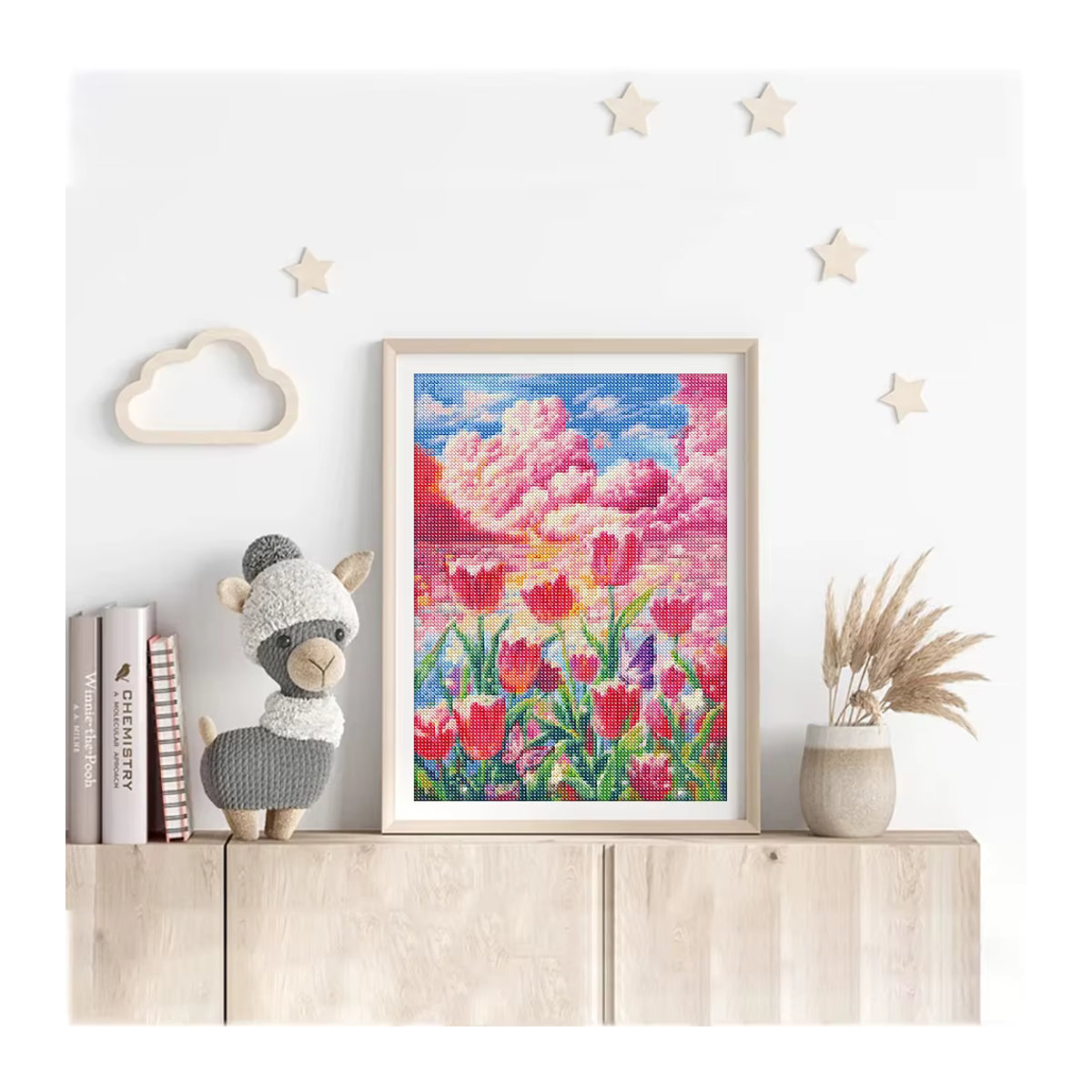 QIZITENG Diamond Painting Tulpe Floral DIY Mosaik Stickerei in Mehrfarbig - Bild 2