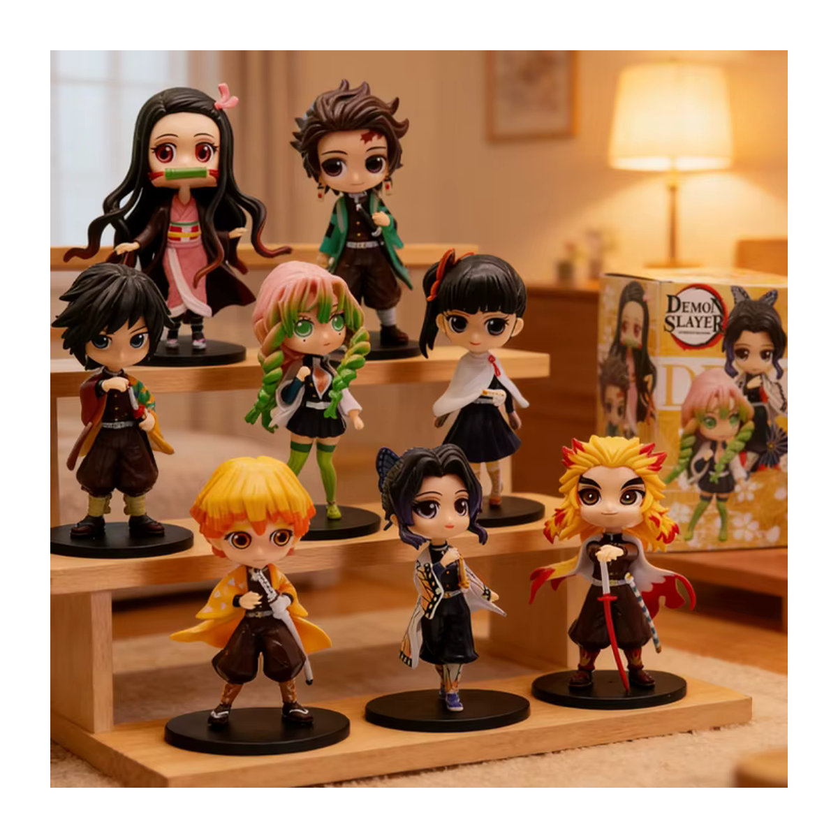 Qposket Anime Demon Slayer Figur aus PVC, mehrfarbig, Höhe: 13 cm - Bild 2