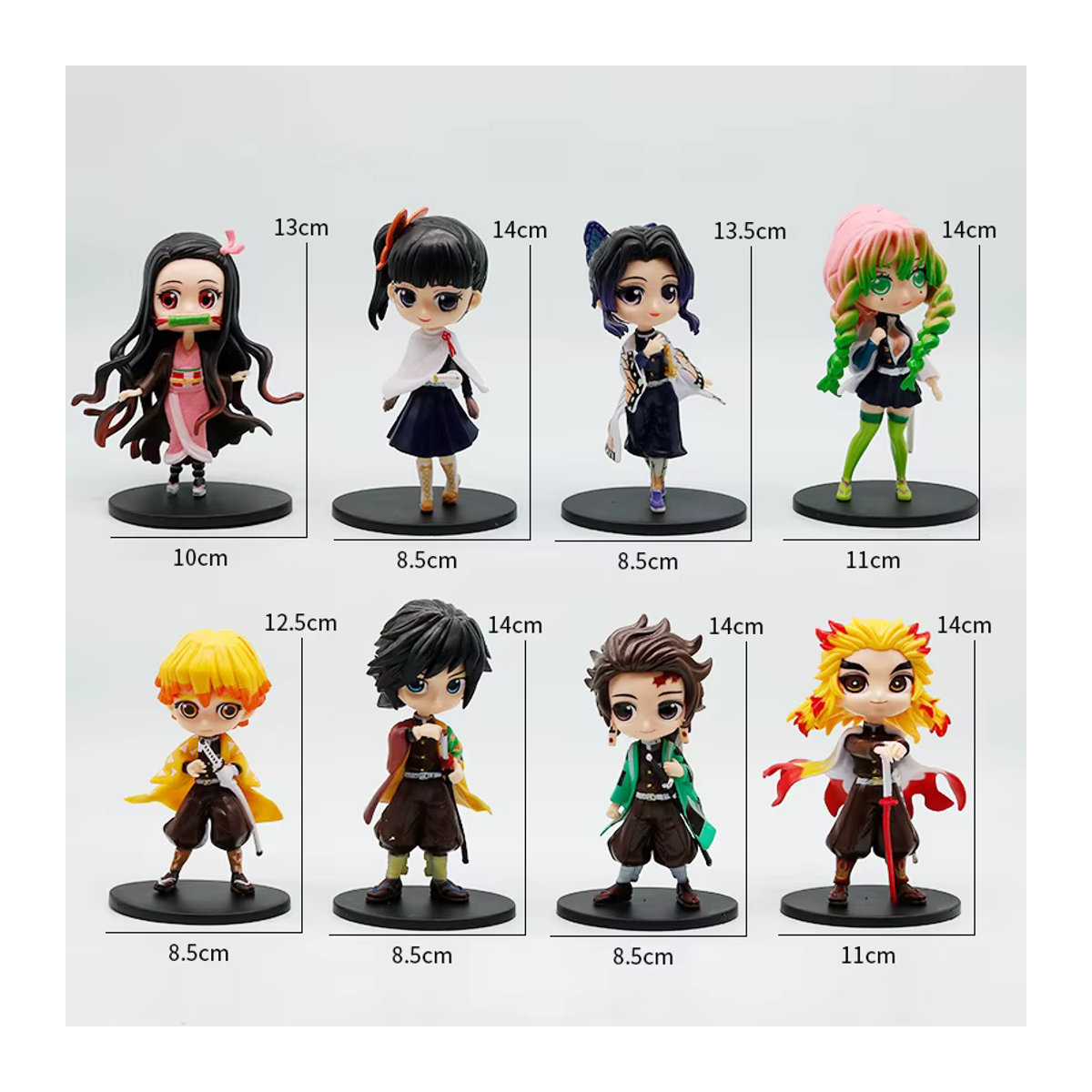 Qposket Anime Demon Slayer Figur aus PVC, mehrfarbig, Höhe: 13 cm - Bild 3