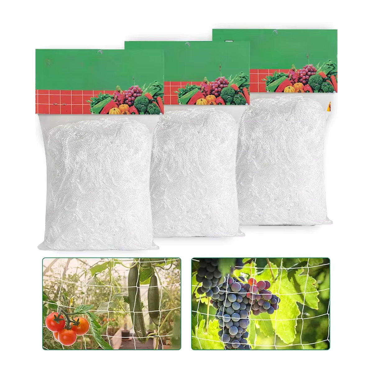 Quadratisches Gartennetz als Klettergitter für Pflanzen, Obst, Gemüse und Reben im Außenbereich - Bild 7