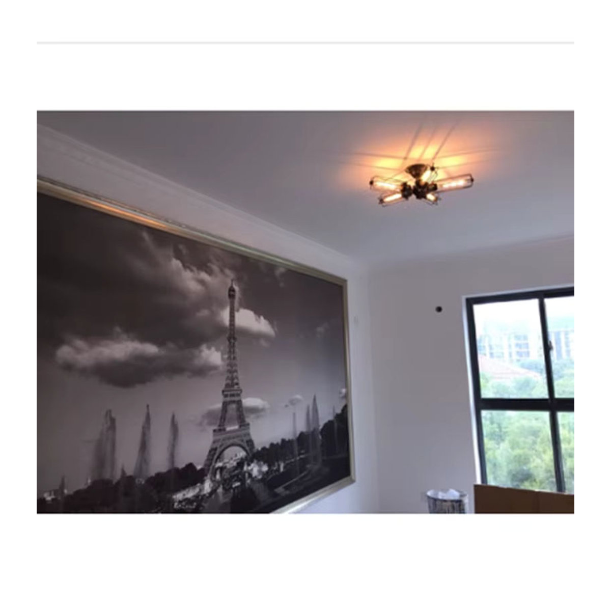 Queen Lifedecor Industrielle Deckenleuchte im Vintage Steampunk Design aus Metall in Schwarz - Bild 4