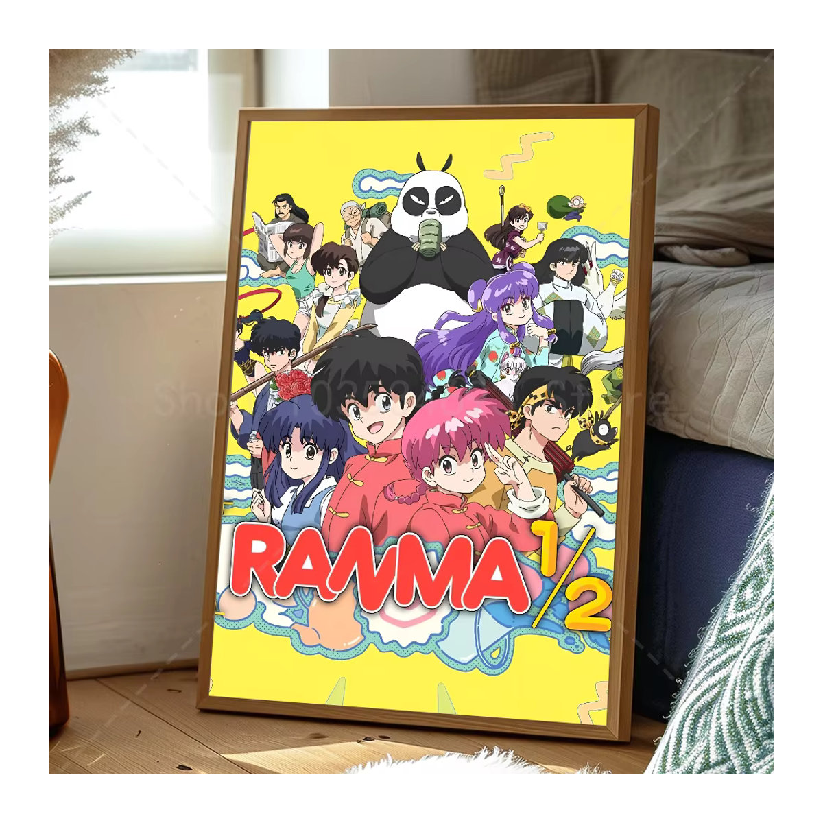 R-Ranma 1/2 Anime-Poster als selbstklebender Wandaufkleber aus Papier, mehrfarbig, rechteckig - Bild 4