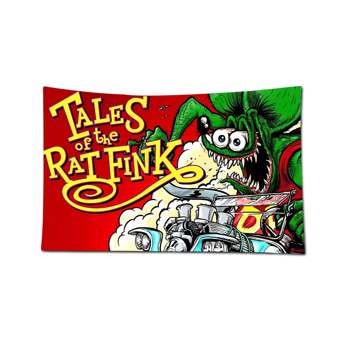 R-RAT F-FINK Flagge aus Polyester mit Fink-Motiv, mehrfarbig, rechteckig, B/H: 70 x 50 cm - Bild 2