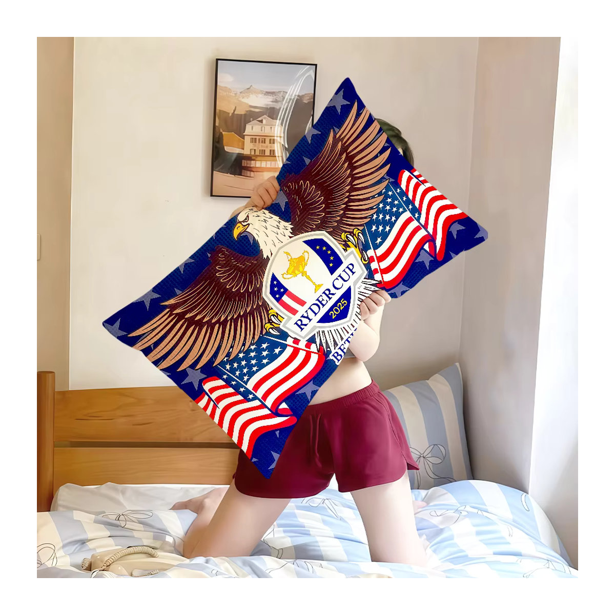 R-ryder Kunst Kissenbezug Rechteckig Mehrfarbig für Sofa und Wohnzimmer - Bild 2
