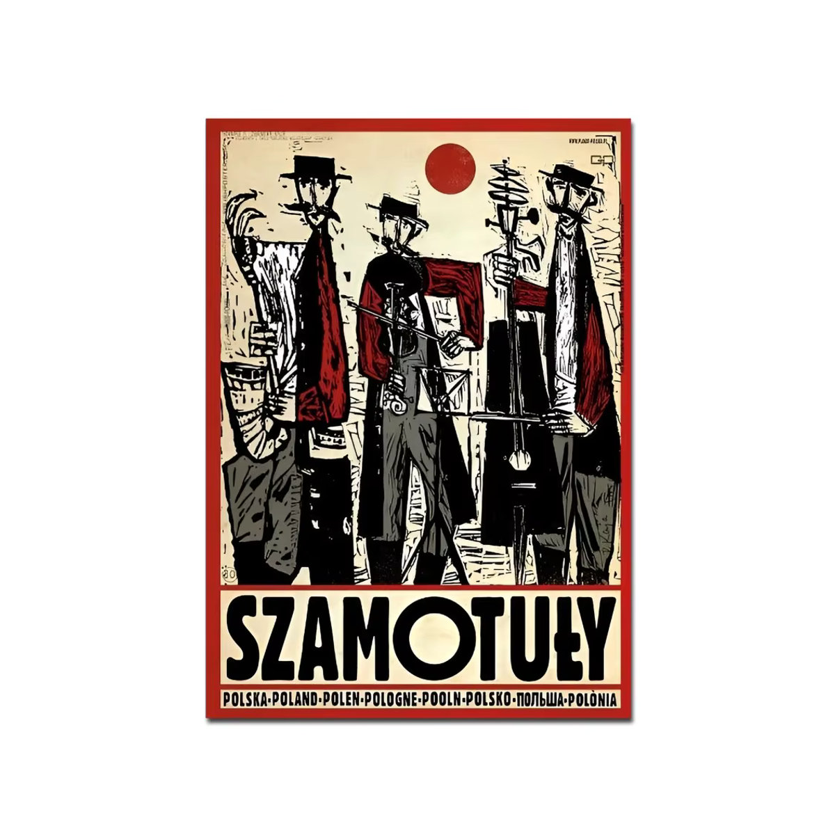 R-Ryszard K-Kaja Artworks Vintage DIY Sticky Poster Abstrakt Mehrfarbig Wanddeko aus Papier - Bild 7