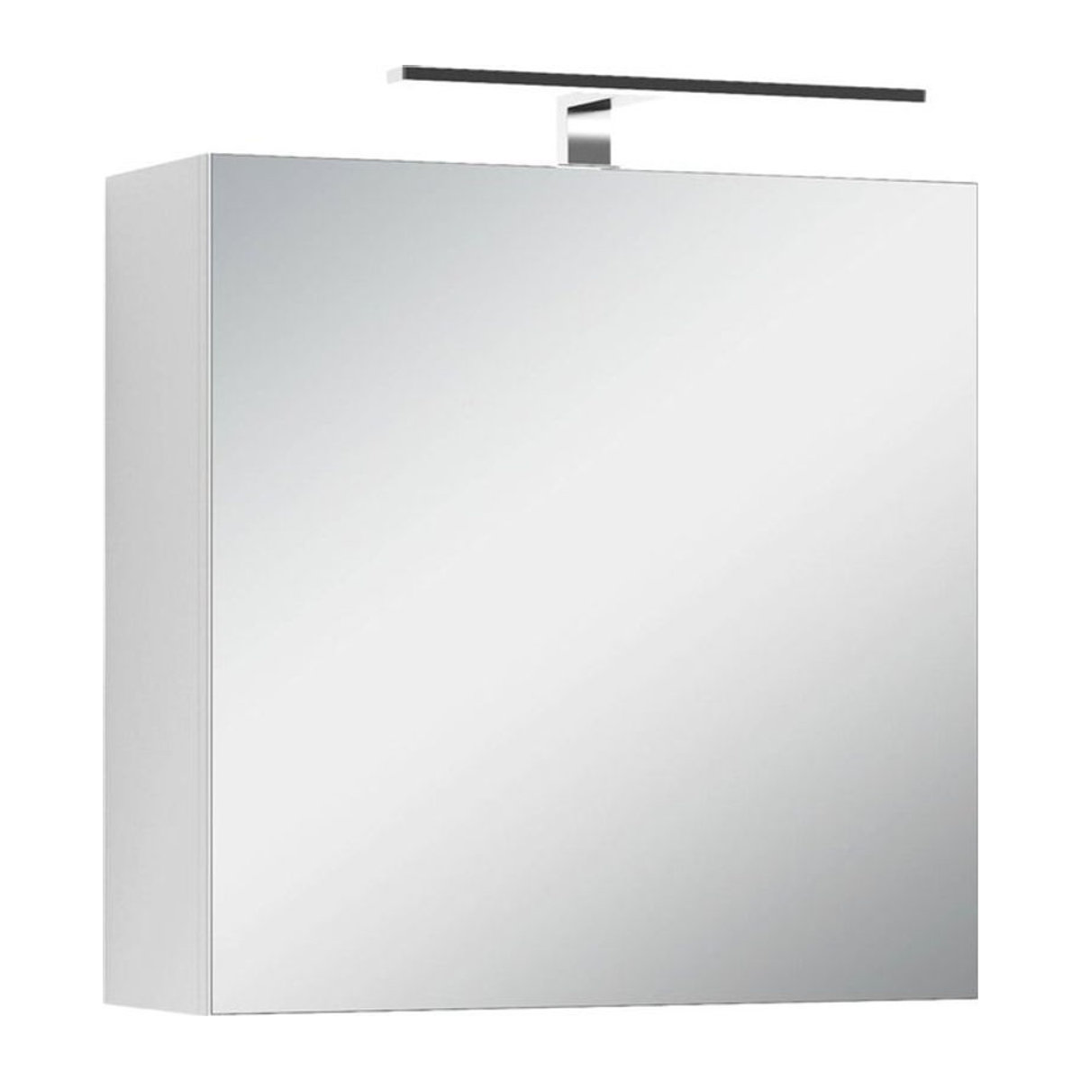 Rahmenloser quadratischer Wandspiegel in Weiß - Bild 1