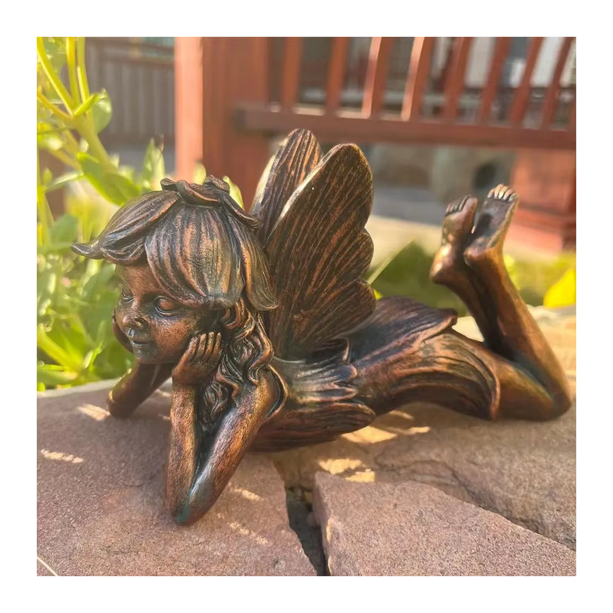 Rainpro Engel und Feen Figuren aus Kunstharz für Garten und Balkon in Bunt - Bild 3