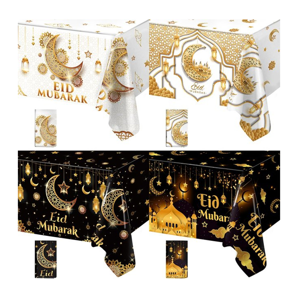 Ramadan Kareem Tischdecke aus Polyester in Mehrfarbig für Eid Mubarak und Islamische Feiertage - Bild 1