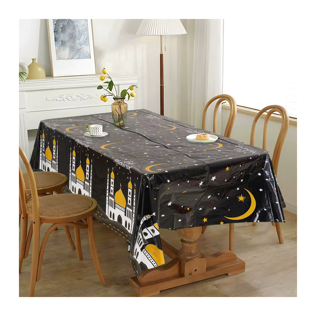 Ramadan Kareem Tischdecke aus Polyester in Mehrfarbig für Eid Mubarak und Islamische Feiertage - Bild 2