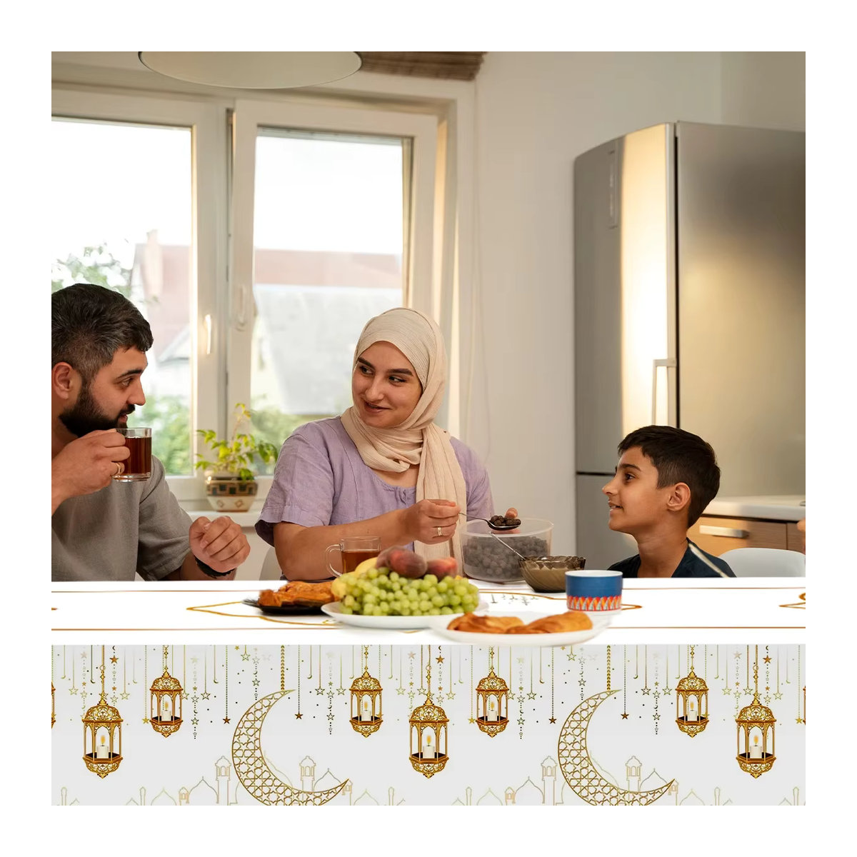 Ramadan Tischdecke für EID Mubarak und Eid Al Adha Dekorationen - Bild 2