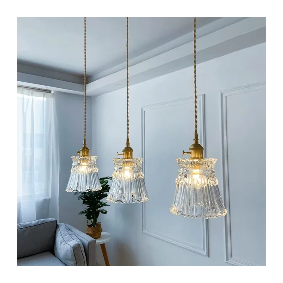 Ramalho LED Glas Pendelleuchte im modernen skandinavischen Design - Bild 3
