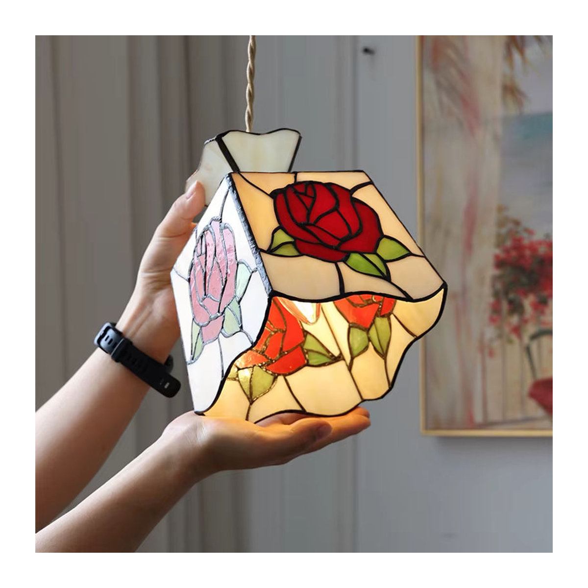 Ramalho LED Pendelleuchte Modern Minimalistisch in Gold Schwarz Bunt - Bild 2