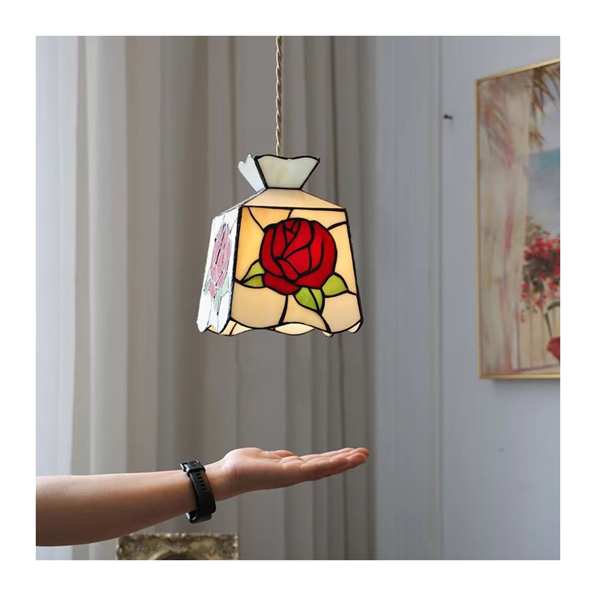 Ramalho LED Pendelleuchte Modern Minimalistisch in Gold Schwarz Bunt - Bild 3