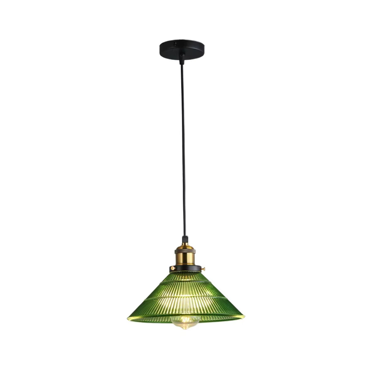 Ramalho Moderne LED Pendelleuchte aus Glas in Grün - Bild 5