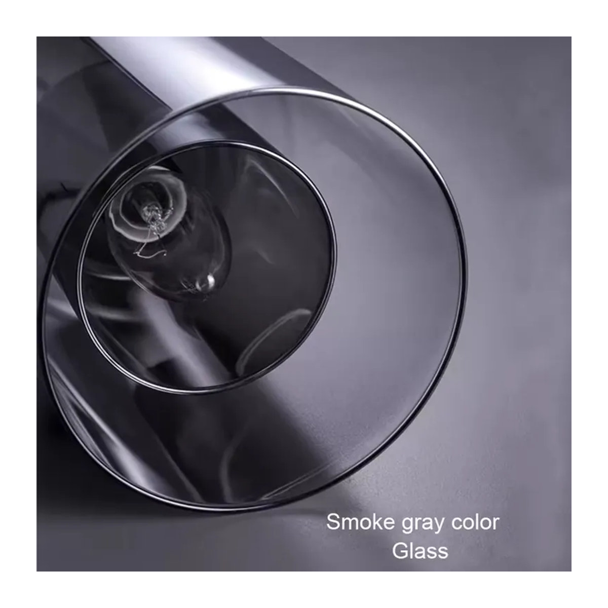 Ramalho Pendelleuchte aus Glas in Schwarz im Retro-Design für Esszimmer, Flur und Küche - Bild 2