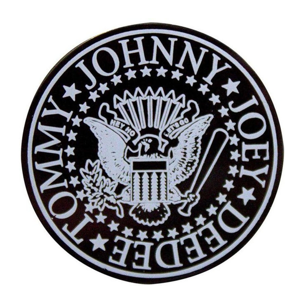 Ramones Siegelabzeichen des Präsidenten Badge aus Messing rund weiß/schwarz - Bild 1