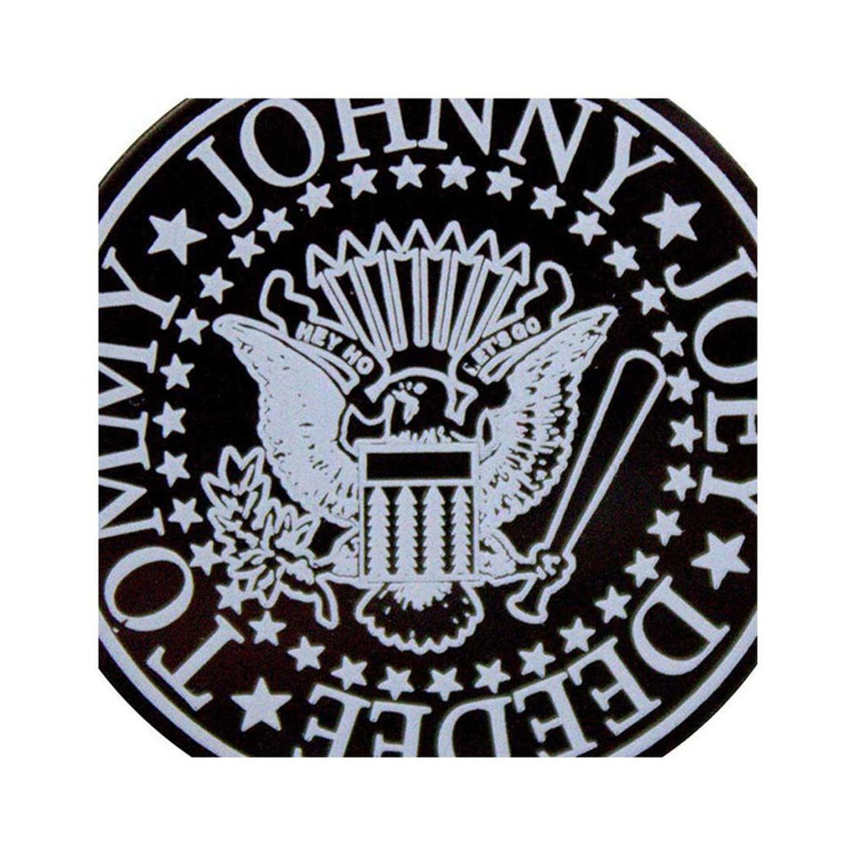 Ramones Siegelabzeichen des Präsidenten Badge aus Messing rund weiß/schwarz - Bild 2