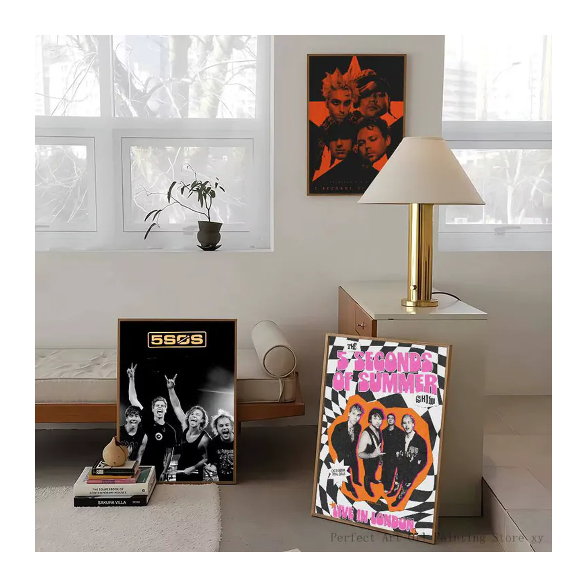 Rastar Sommer Poster-Aufkleber in Mehrfarbig, Wasserfester Wandkunst im Modernen Abstract Design für dein Wohnzimmer oder Schlafzimmer - Bild 4