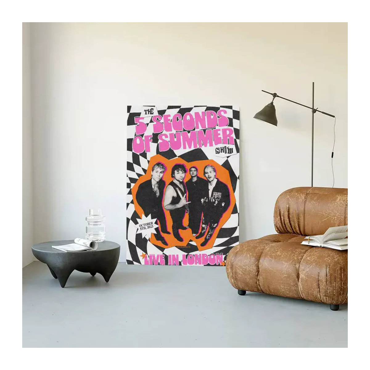 Rastar Sommer Poster-Aufkleber in Mehrfarbig, Wasserfester Wandkunst im Modernen Abstract Design für dein Wohnzimmer oder Schlafzimmer - Bild 6