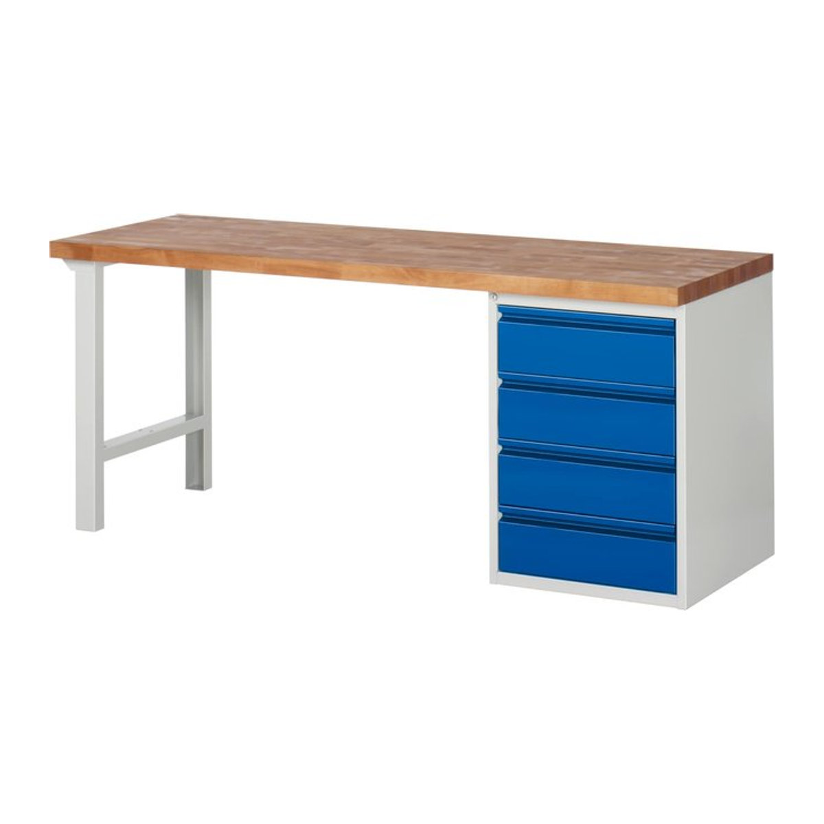 Rau Werkbank Basic Serie 7 Modell 7509-1 aus Buche, B/T/H: 200 x 70 x 84 cm - Bild 1