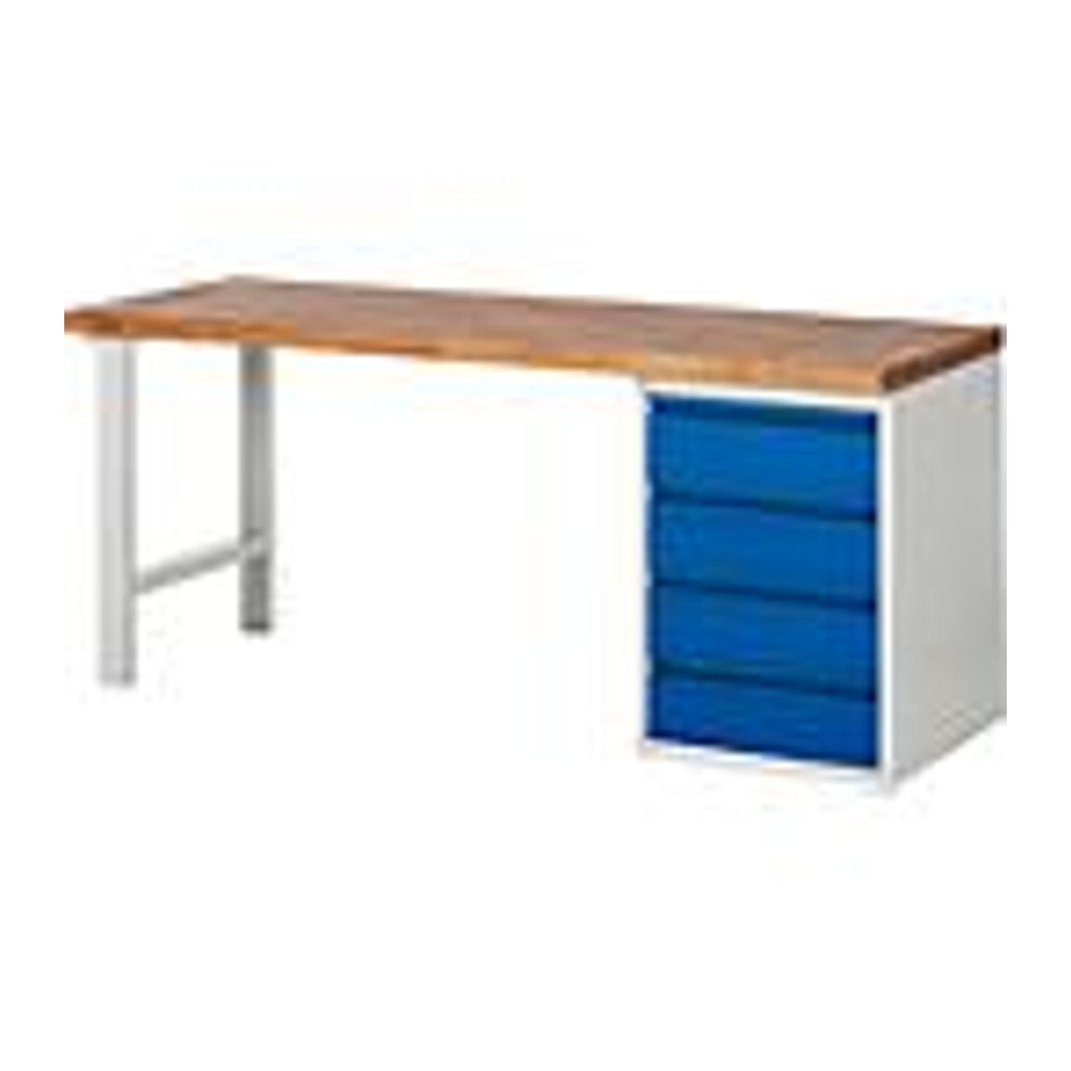 Rau Werkbank Basic Serie 7 Modell 7509-1 aus Buche, B/T/H: 200 x 70 x 84 cm - Bild 2
