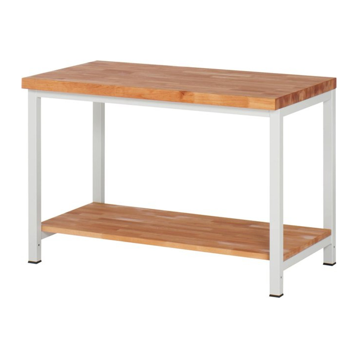 Rau Werkbank Serie Basic 8 Modell 8000 B aus Massivholz und Metall in Braun B: 125 cm, H: 84 cm, T: 70 cm - Bild 1