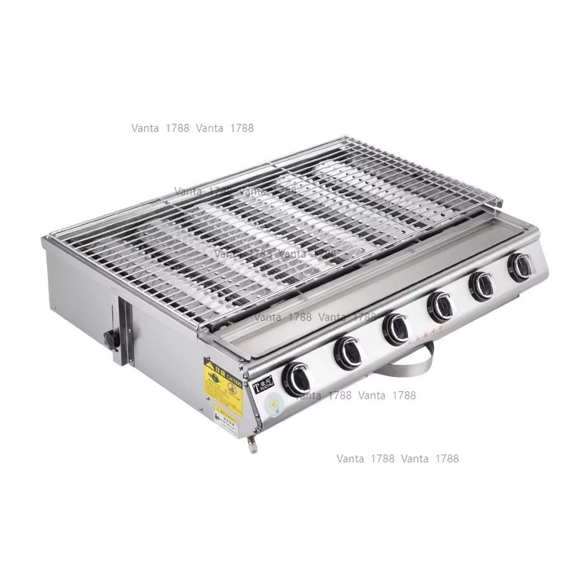 Rauchfreier Gasgrill aus Edelstahl für gewerbliche Anwendungen - Bild 6