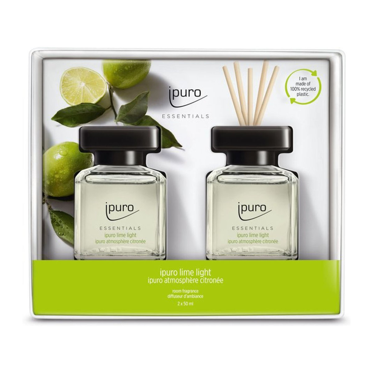Raumduft ipuro LIME LIGHT in Transparent und Weiß aus Glas und Kunststoff - Bild 1